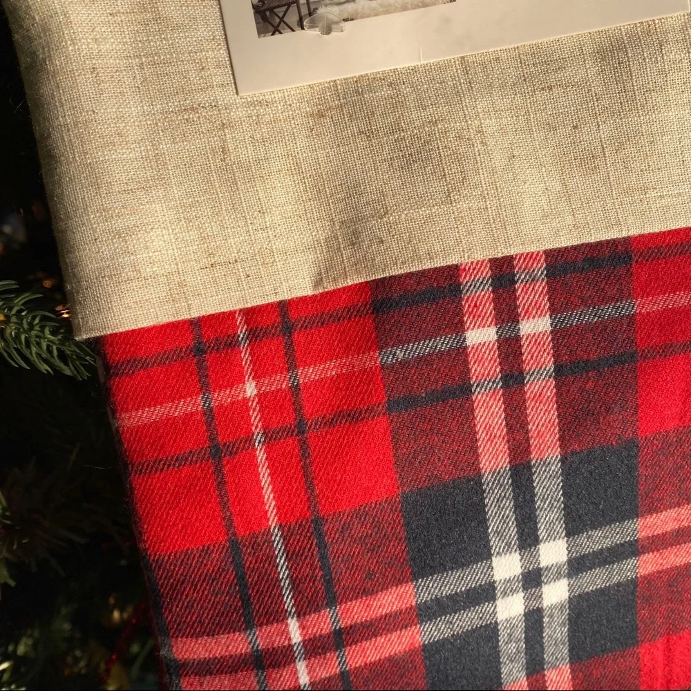 🎄♥️ RAE DUNN “JOY” CHRISTMAS RED EMBROIDERED STOCKING!